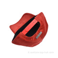 Berretto da baseball ricamato a velluto rosso